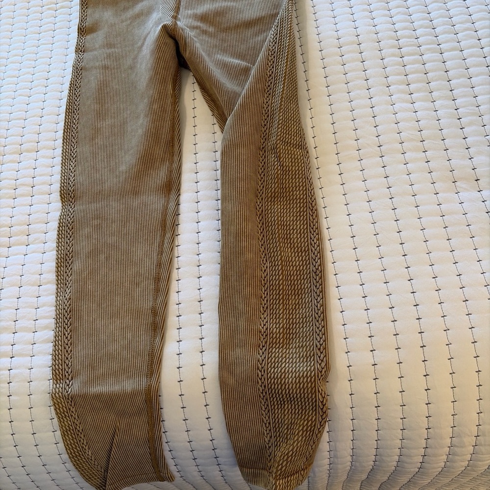 Aerie Brown Leggings with Side Detailing - Picture 3 of 4